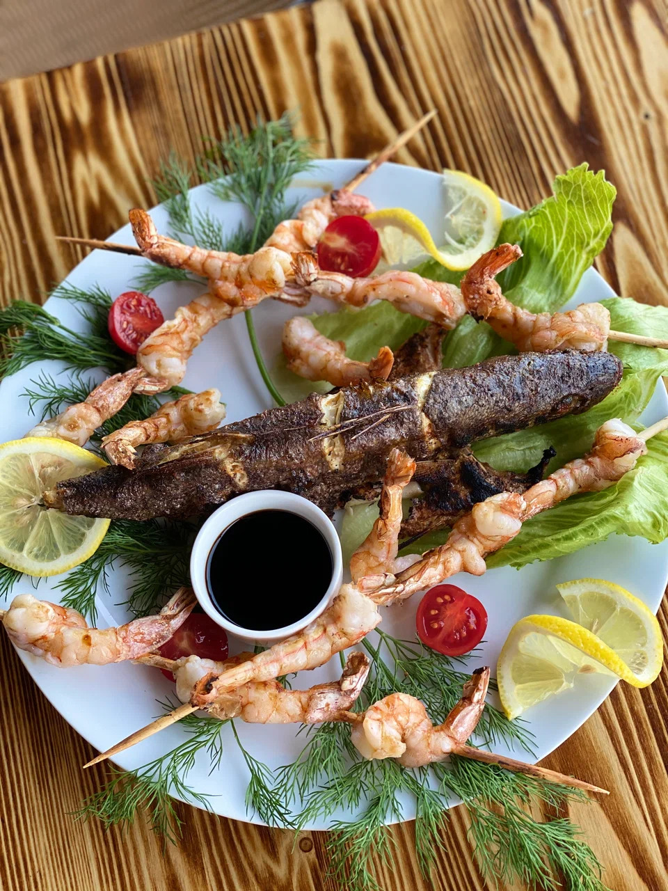 <span style="font-weight: bold;">Креветки на шампуре </span>